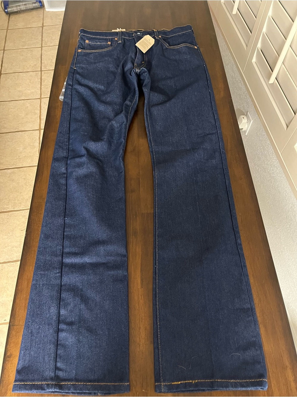 Levi Strauss 517 33x36 bootcut men's Dark Blue Straight-Leg Jeans - Classic Deni